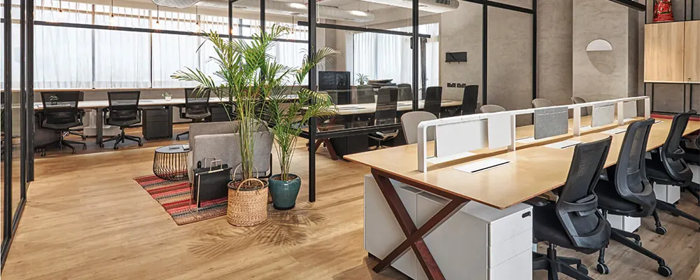 Bureaux bien rangés pour un contrat de nettoyage professionnel