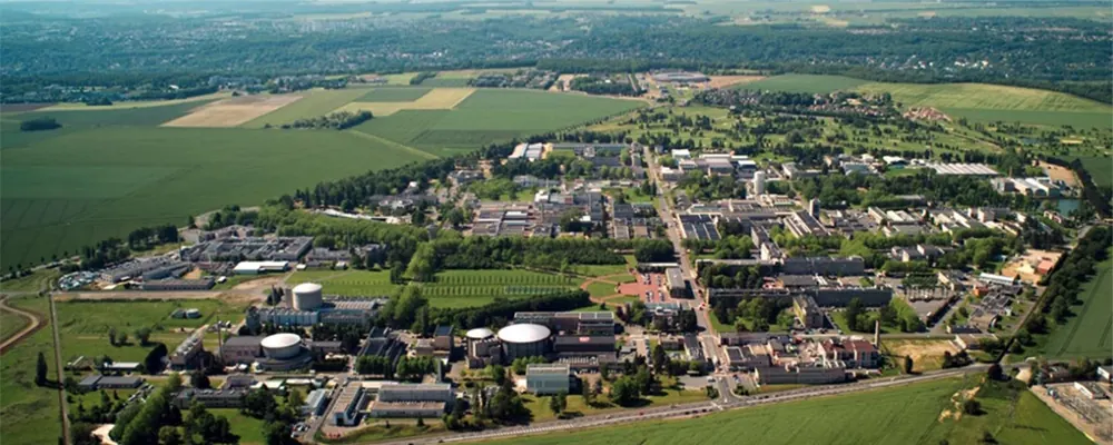 Vue aérienne du CEA de Saclay 91400. Entreprise nettoyage bureaux locaux 91