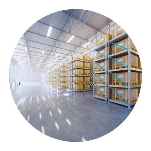 Entreprise de nettoyage et décapage sols de dépôts sur 91 92 94 et des rayonnages remplis de cartons
